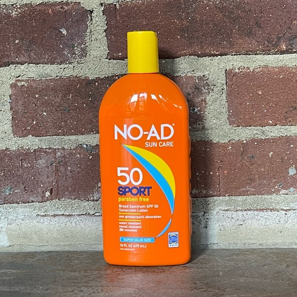 NEW NO-AD SUNCARE 50 Sport Broad Spectrum SPF 50 Sunscreen Lotion Super Size - Picture 6 of 6